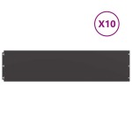 vidaXL Borduri de gazon 10 buc Negru 25x103 cm Oțel laminat la rece vidaXL Borduri de gazon 10 buc Negru 25x103 cm Oțel laminat la rece