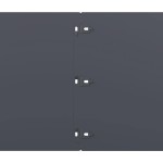 vidaXL Borduri de gazon 20 buc Antracit 25x103 cm Oțel laminat la rece