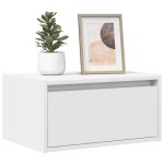 vidaXL Noptiere montate pe perete cu lumini LED, 2 buc., alb vidaXL Noptiere montate pe perete cu lumini LED, 2 buc., alb
