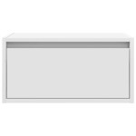 vidaXL Noptiere montate pe perete cu lumini LED, 2 buc., alb vidaXL Noptiere montate pe perete cu lumini LED, 2 buc., alb