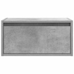 vidaXL Noptiere montate pe perete cu lumini LED, 2 buc., gri beton vidaXL Noptiere montate pe perete cu lumini LED, 2 buc., gri beton
