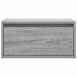 vidaXL Noptiere montate pe perete cu lumini LED, 2 buc., sonoma gri vidaXL Noptiere montate pe perete cu lumini LED, 2 buc., sonoma gri
