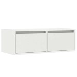 vidaXL Dulap TV cu lumini LED alb 75x35,5x25 cm vidaXL Dulap TV cu lumini LED alb 75x35,5x25 cm