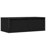 vidaXL Dulap TV cu lumini LED Stejar negru 75x35,5x25 cm vidaXL Dulap TV cu lumini LED Stejar negru 75x35,5x25 cm