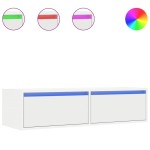vidaXL Dulap TV cu lumini LED alb 100X35,5x25 cm vidaXL Dulap TV cu lumini LED alb 100X35,5x25 cm