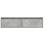 vidaXL Comodă TV cu lumini LED, gri beton, 100X35,5x25 cm vidaXL Comodă TV cu lumini LED, gri beton, 100X35,5x25 cm