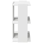 vidaXL Bibliotecă cu 3 niveluri, alb 60x30x60 cm lemn prelucrat vidaXL Bibliotecă cu 3 niveluri, alb 60x30x60 cm lemn prelucrat