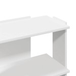 vidaXL Bibliotecă cu 3 niveluri, alb 60x30x60 cm lemn prelucrat vidaXL Bibliotecă cu 3 niveluri, alb 60x30x60 cm lemn prelucrat