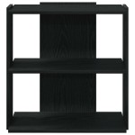 vidaXL Bibliotecă cu 3 niveluri, negru, 60x30x60 cm, lemn prelucrat vidaXL Bibliotecă cu 3 niveluri, negru, 60x30x60 cm, lemn prelucrat