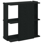 vidaXL Bibliotecă cu 3 niveluri, negru, 60x30x60 cm, lemn prelucrat vidaXL Bibliotecă cu 3 niveluri, negru, 60x30x60 cm, lemn prelucrat