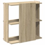vidaXL Bibliotecă cu 3 niveluri, stejar sonoma, 60x30x60 cm, lemn vidaXL Bibliotecă cu 3 niveluri, stejar sonoma, 60x30x60 cm, lemn