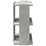 vidaXL Bibliotecă cu 3 niveluri gri beton 60x30x60 cm lemn