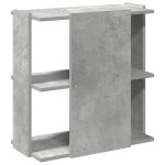 vidaXL Bibliotecă cu 3 niveluri gri beton 60x30x60 cm lemn