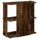 vidaXL Bibliotecă 3 niveluri stejar fumuriu 60x30x60 cm lemn prelucrat vidaXL Bibliotecă 3 niveluri stejar fumuriu 60x30x60 cm lemn prelucrat