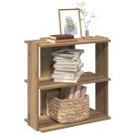 vidaXL Bibliotecă 3 etaje stejar artizanal 60x30x60 cm lemn prelucrat vidaXL Bibliotecă 3 etaje stejar artizanal 60x30x60 cm lemn prelucrat
