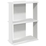 vidaXL Bibliotecă cu 3 niveluri, alb, 60x30x80 cm, lemn de prelucrare vidaXL Bibliotecă cu 3 niveluri, alb, 60x30x80 cm, lemn de prelucrare