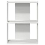 vidaXL Bibliotecă cu 3 niveluri, alb, 60x30x80 cm, lemn de prelucrare vidaXL Bibliotecă cu 3 niveluri, alb, 60x30x80 cm, lemn de prelucrare