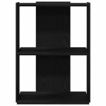 vidaXL Bibliotecă cu 3 etaje, negru, 60x30x80 cm, lemn de prelucrare vidaXL Bibliotecă cu 3 etaje, negru, 60x30x80 cm, lemn de prelucrare