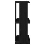 vidaXL Bibliotecă cu 3 etaje, negru, 60x30x80 cm, lemn de prelucrare vidaXL Bibliotecă cu 3 etaje, negru, 60x30x80 cm, lemn de prelucrare