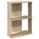 vidaXL Bibliotecă 3 niveluri stejar sonoma 60x30x80 cm, lemn prelucrat vidaXL Bibliotecă 3 niveluri stejar sonoma 60x30x80 cm, lemn prelucrat