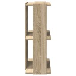 vidaXL Bibliotecă 3 niveluri stejar sonoma 60x30x80 cm, lemn prelucrat vidaXL Bibliotecă 3 niveluri stejar sonoma 60x30x80 cm, lemn prelucrat