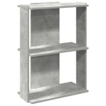 vidaXL Bibliotecă cu 3 niveluri, gri beton, 60x30x80 cm lemn prelucrat vidaXL Bibliotecă cu 3 niveluri, gri beton, 60x30x80 cm lemn prelucrat