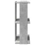 vidaXL Bibliotecă cu 3 niveluri, gri beton, 60x30x80 cm lemn prelucrat vidaXL Bibliotecă cu 3 niveluri, gri beton, 60x30x80 cm lemn prelucrat