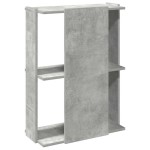vidaXL Bibliotecă cu 3 niveluri, gri beton, 60x30x80 cm lemn prelucrat vidaXL Bibliotecă cu 3 niveluri, gri beton, 60x30x80 cm lemn prelucrat