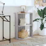 vidaXL Bibliotecă cu 3 etaje, gri Sonoma, 60x30x80 cm, lemn prelucrat vidaXL Bibliotecă cu 3 etaje, gri Sonoma, 60x30x80 cm, lemn prelucrat