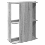 vidaXL Bibliotecă cu 3 etaje, gri Sonoma, 60x30x80 cm, lemn prelucrat vidaXL Bibliotecă cu 3 etaje, gri Sonoma, 60x30x80 cm, lemn prelucrat