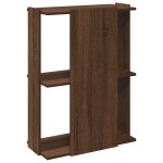 vidaXL Bibliotecă cu 3 etaje stejar maro 60x30x80 cm lemn prelucrat vidaXL Bibliotecă cu 3 etaje stejar maro 60x30x80 cm lemn prelucrat