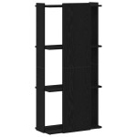 vidaXL Bibliotecă cu 3 niveluri, negru, 60x30x120 cm, lemn prelucrat vidaXL Bibliotecă cu 3 niveluri, negru, 60x30x120 cm, lemn prelucrat