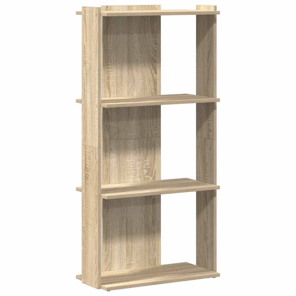 vidaXL Bibliotecă 3 niveluri stejar sonoma 60x30x120 cm lemn prelucrat