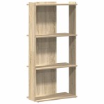 vidaXL Bibliotecă 3 niveluri stejar sonoma 60x30x120 cm lemn prelucrat vidaXL Bibliotecă 3 niveluri stejar sonoma 60x30x120 cm lemn prelucrat