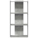 vidaXL Bibliotecă cu 3 niveluri, gri beton, 60x30x120cm lemn prelucrat vidaXL Bibliotecă cu 3 niveluri, gri beton, 60x30x120cm lemn prelucrat