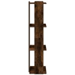 vidaXL Bibliotecă 3 niveluri stejar afumat 60x30x120 cm lemn prelucrat vidaXL Bibliotecă 3 niveluri stejar afumat 60x30x120 cm lemn prelucrat