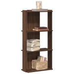 vidaXL Bibliotecă 3 niveluri, stejar maro 60x30x120 cm, lemn prelucrat vidaXL Bibliotecă 3 niveluri, stejar maro 60x30x120 cm, lemn prelucrat