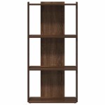 vidaXL Bibliotecă 3 niveluri, stejar maro 60x30x120 cm, lemn prelucrat vidaXL Bibliotecă 3 niveluri, stejar maro 60x30x120 cm, lemn prelucrat
