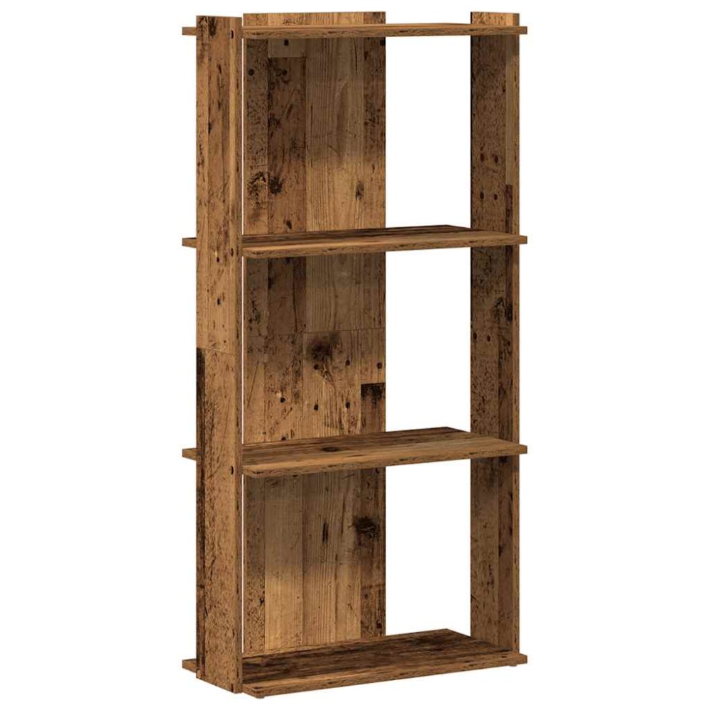 vidaXL Bibliotecă cu 3 etaje din lemn vechi 60x30x120cm lemn prelucrat