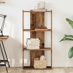 vidaXL Bibliotecă cu 3 etaje din lemn vechi 60x30x120cm lemn prelucrat vidaXL Bibliotecă cu 3 etaje din lemn vechi 60x30x120cm lemn prelucrat