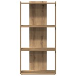 vidaXL Bibliotecă 3 etaje stejar artizanal 60x30x120 cm lemn prelucrat vidaXL Bibliotecă 3 etaje stejar artizanal 60x30x120 cm lemn prelucrat