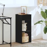 vidaXL Bibliotecă, negru, 34x31x80 cm, lemn prelucrat vidaXL Bibliotecă, negru, 34x31x80 cm, lemn prelucrat