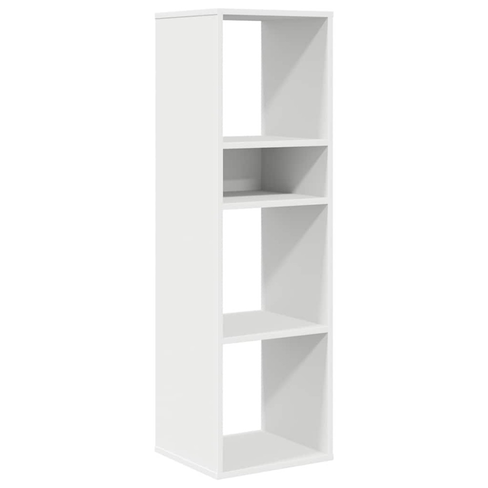vidaXL Bibliotecă, alb, 34x31x112 cm, lemn prelucrat