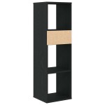 vidaXL Dulap cu cărți negru 34x31x112 cm lemn prelucrat vidaXL Dulap cu cărți negru 34x31x112 cm lemn prelucrat