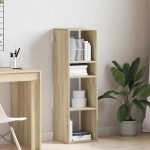 vidaXL Bibliotecă, stejar sonoma, 34x31x112 cm, lemn prelucrat vidaXL Bibliotecă, stejar sonoma, 34x31x112 cm, lemn prelucrat