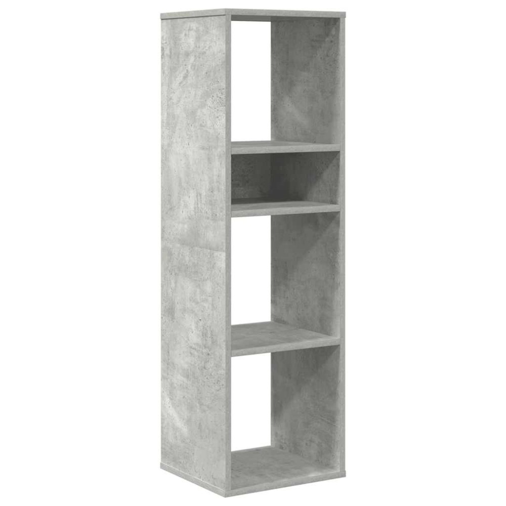 vidaXL Bibliotecă, gri beton, 34x31x112 cm, lemn prelucrat