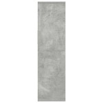 vidaXL Bibliotecă, gri beton, 34x31x112 cm, lemn prelucrat vidaXL Bibliotecă, gri beton, 34x31x112 cm, lemn prelucrat