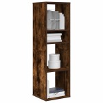 vidaXL Bibliotecă, stejar fumuriu, 34x31x112 cm, lemn prelucrat vidaXL Bibliotecă, stejar fumuriu, 34x31x112 cm, lemn prelucrat