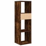 vidaXL Bibliotecă, stejar fumuriu, 34x31x112 cm, lemn prelucrat vidaXL Bibliotecă, stejar fumuriu, 34x31x112 cm, lemn prelucrat
