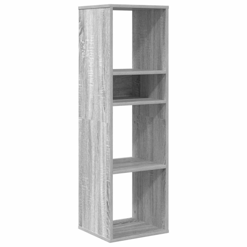 vidaXL Bibliotecă, gri sonoma, 34x31x112 cm, lemn prelucrat